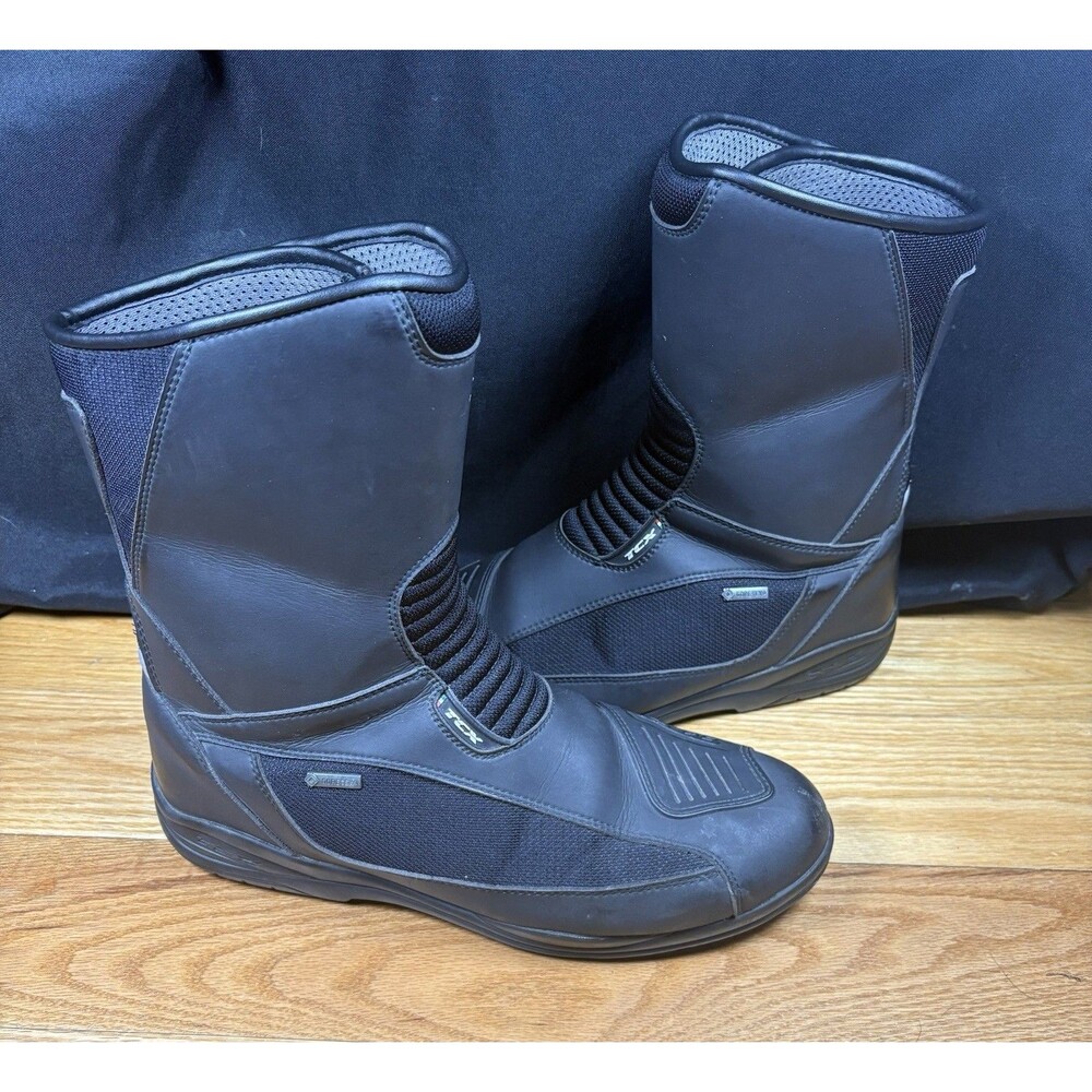 TCX Explorer Evo Gore-Tex Motorcycle Boots Black Tour Riding Boots EU Sz 46
